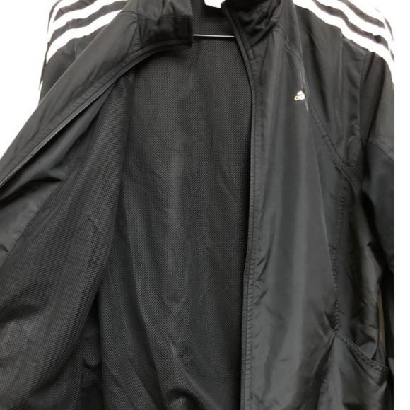 Adidas 3 Stripes Climaproof 365 Pointed Cuff Windbreaker Jacket | Medium - Picture 3 of 13